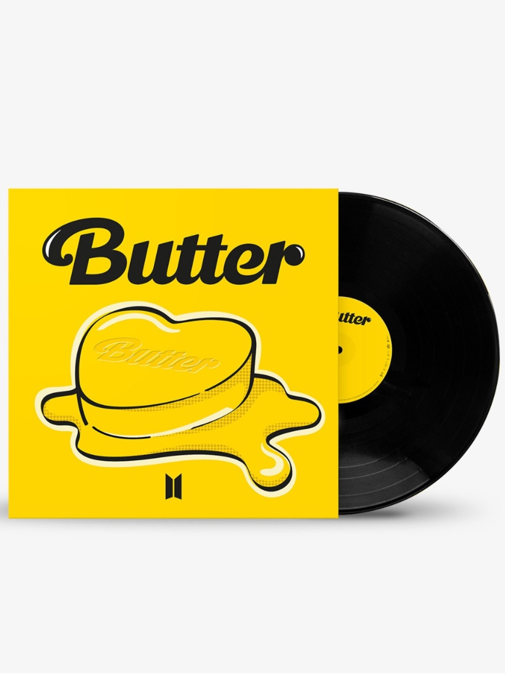 BTS Butter 7" Vinyl Record - Bright Yellow Sleeve